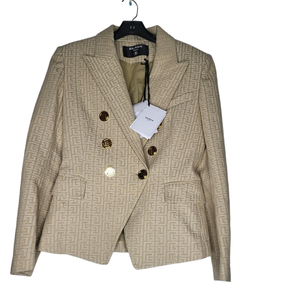 Balmain Jacquard Monogram Blazer - Picture 14 of 16